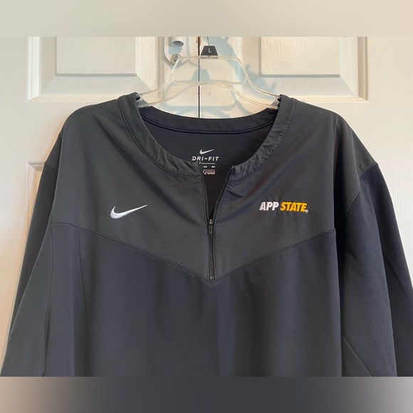 NIKE 🖤Appalachian State University💛 Black Half-Zip, Long Sleeve Sports Top - Picture 1 of 12